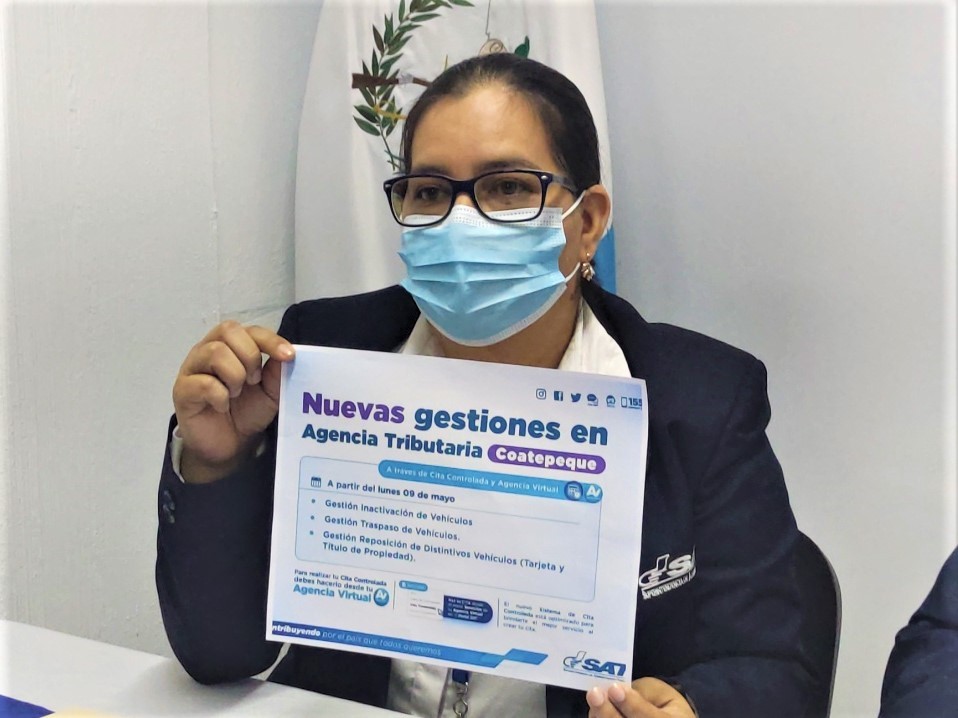 SAT anuncia nuevos servicios en Coatepeque