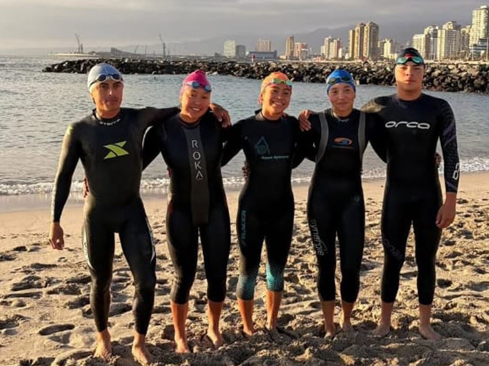 Selección guatemalteca de triatlón afinando detalles en Antofagasta Chile