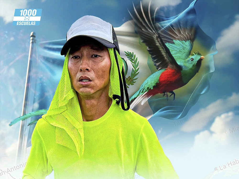 Shin Fujiyama llega a Quetzaltenango en su desafiante recorrido de 3 mil kilómetros para construir escuelas en Honduras