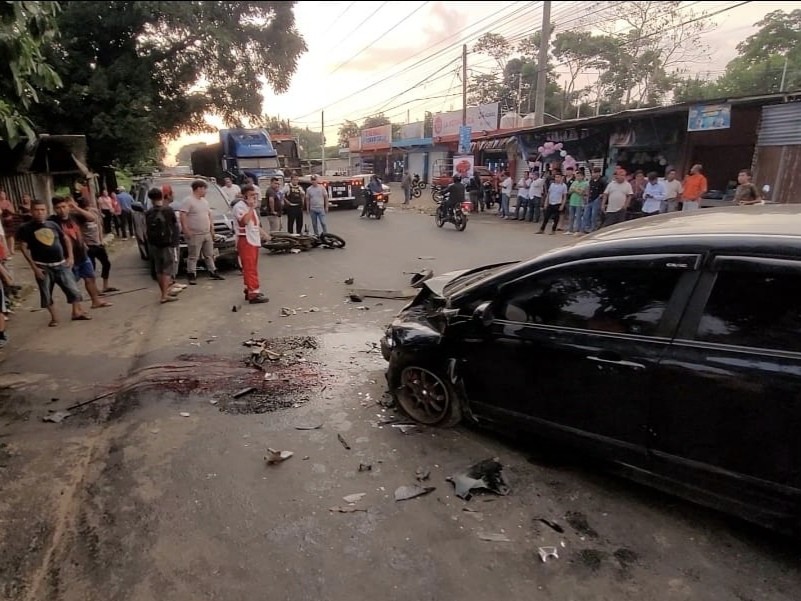 Sicarios que dispararon a empresario en Coatepeque sufren accidente