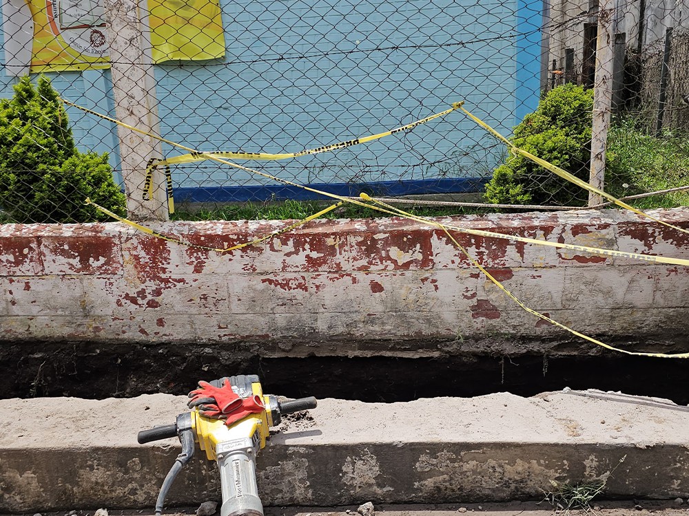 Detectan socavamiento que pone en riesgo a centro educativo y viviendas en San Marcos