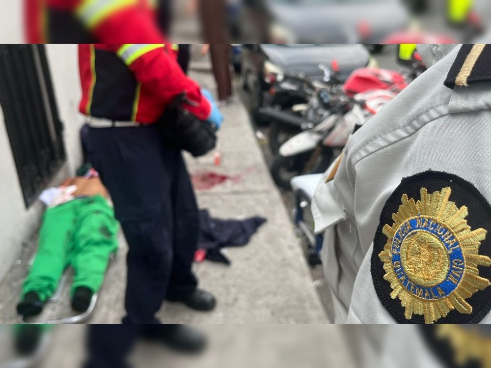 Tras enfrentamiento, la PNC captura a presunto responsable de crimen en la zona 1