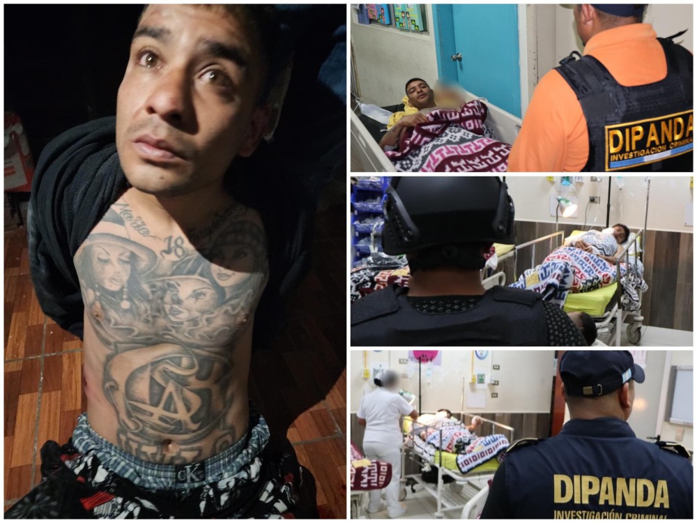 Tres pandilleros salvadoreños heridos tras enfrentarse a la PNC en Xela