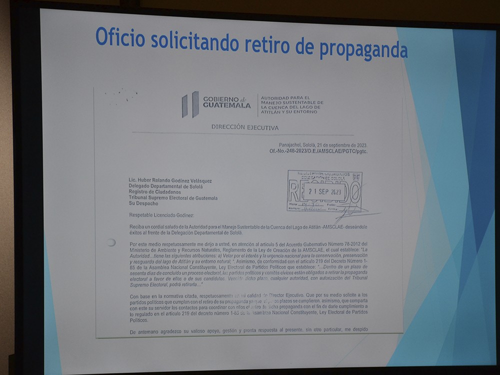 TSE solicita a partidos políticos retiren propaganda electoral