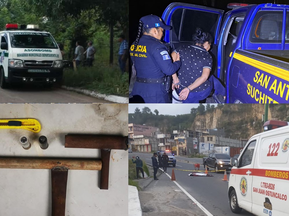 Una mujer fallecida y varias capturas el primer día de agosto en Quetzaltenango  