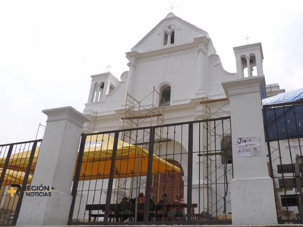 VIDEO | Avanzan trabajos de restauración de la parroquia El Calvario 