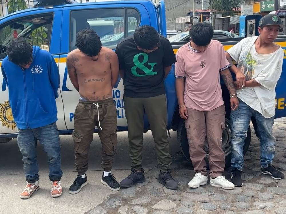 VIDEO | Capturan cinco presuntos integrantes de una banda de asaltantes