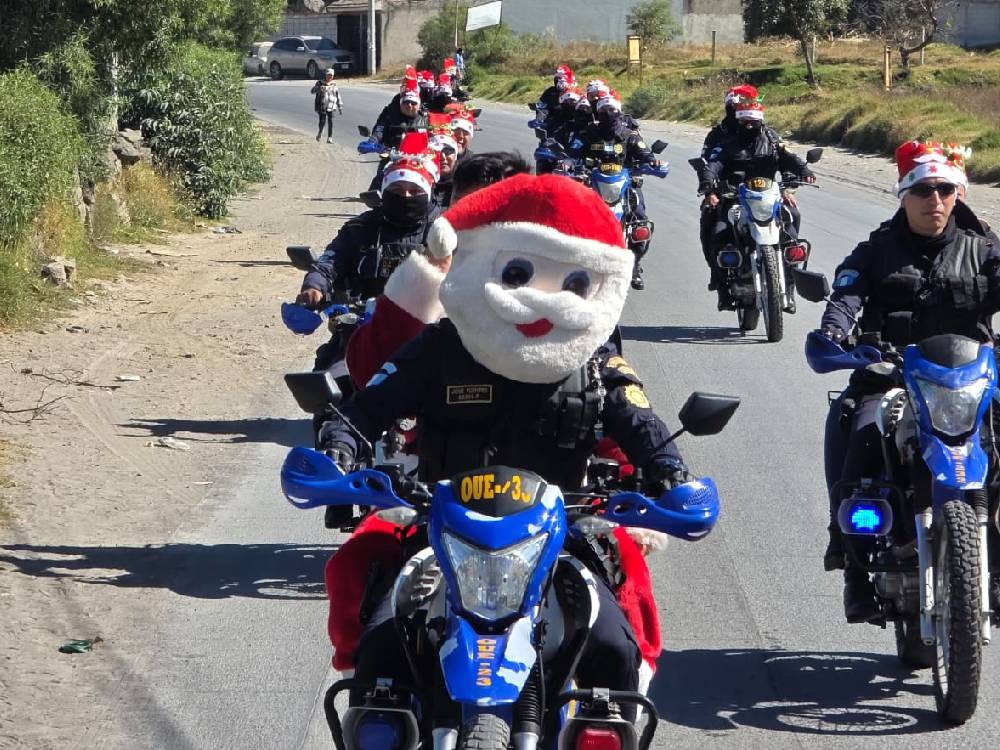 VIDEO | PNC desarrolla eventos de convivencia navideña en Quetzaltenango 