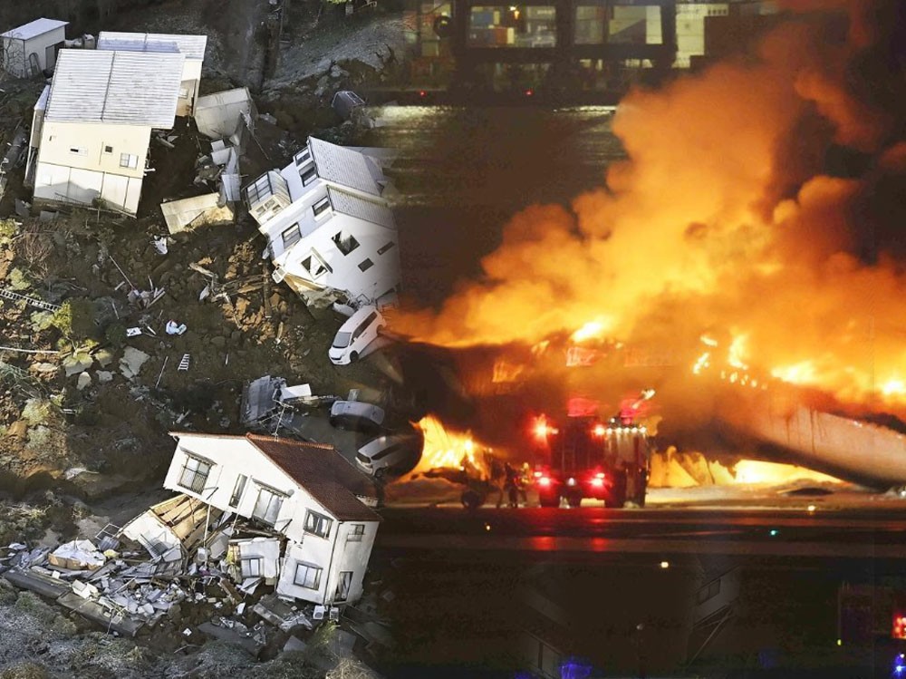 VIDEOS: Japón en dos días de 2024, terremoto y choque entre dos aviones que han cobrado más de 50 víctimas 