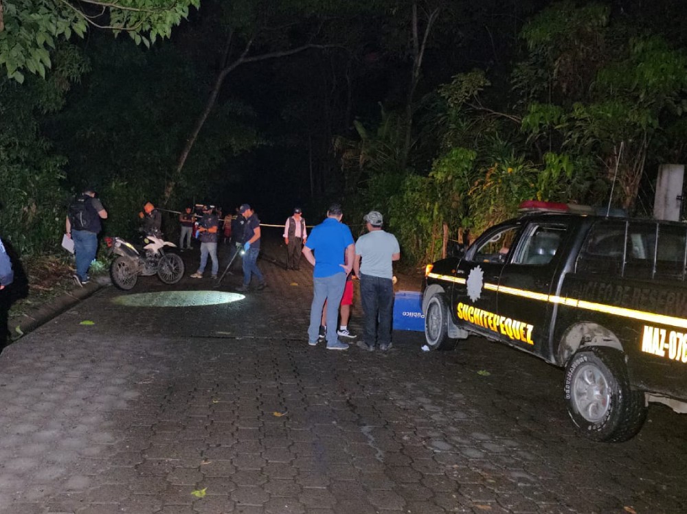 Violencia en Suchitepéquez: Hombre fallece tras ser emboscado por motoristas en Aldea La Soledad