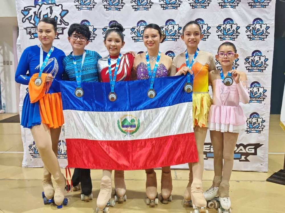 Xela brilla con seis medallas en Festival Nacional de Patinaje Artístico 
