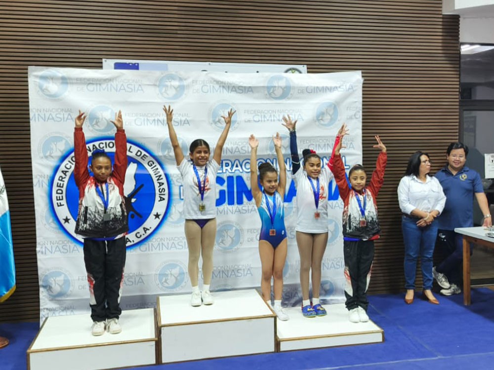 Xela brilla en la primera edición de la Copa Departamental de Gimnasia Aeróbica en Guatemala