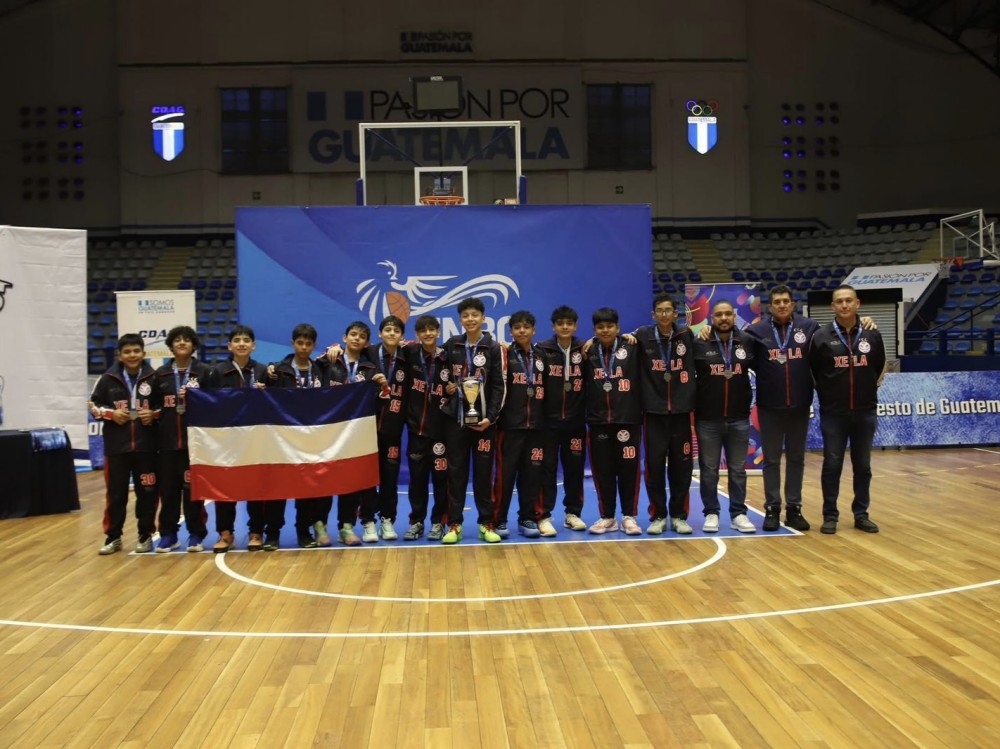 Xela se consagra subcampeón nacional de baloncesto U-14
